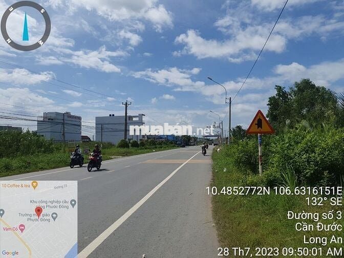 HOT - Bán 27m đất MT đường QL50 (556m2 Full TC), Phước Đông, Cần Đước