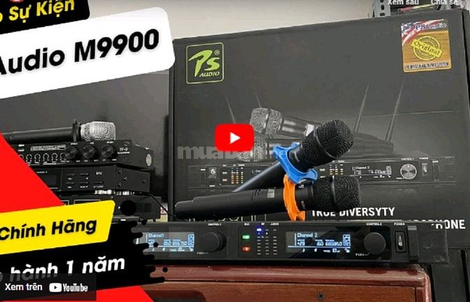 bộ micro không dây PS Audio M-9900 dòng chuyên sân khấu, ca nhạc