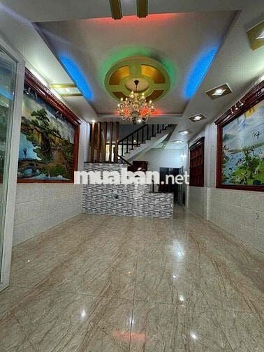 Nhà 1 trệt 2 lầu đẹp 5x17m Shr Mt nhựa 12m thông trong KDC Đại Hải