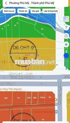 Chủ cần bán lô đất 315m2 mặt tiền đường Cách mạng tháng 8 phú mỹ
