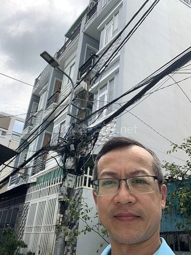 NHÀ BÁN P6 Q8 BÙI MINH TRỰC - 60m2 nở hậu - 4 tầng - 4PN 3WC.