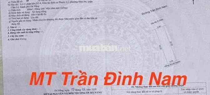 Lô đất Mặt tền 10m5 Trần Đình Nam mà giá ngang đường 7m5