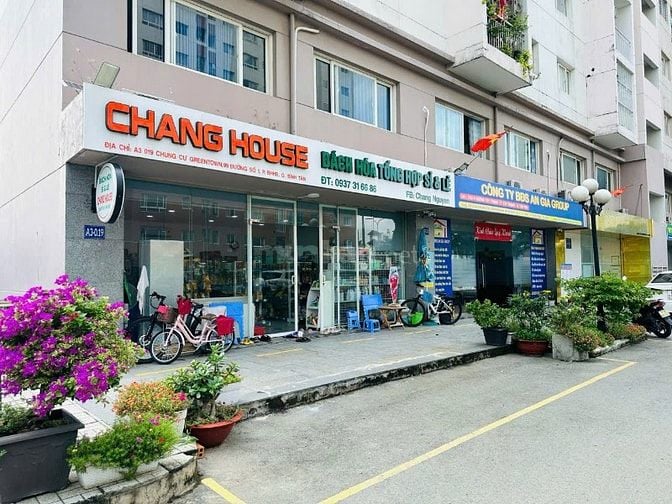 cần bán căn shophouse chung cư green town bình tân, DT 128m2 3PN 2WC.