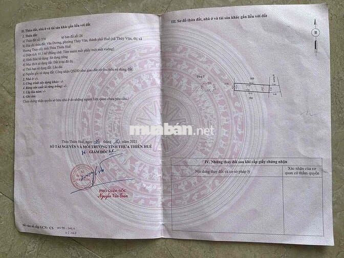 NHÀ 2 tầng kiệt oto Thuỷ Vân, VĨ DẠ, gần TRỤ SỞ CA TP HUẾ chỉ 1,690 ty