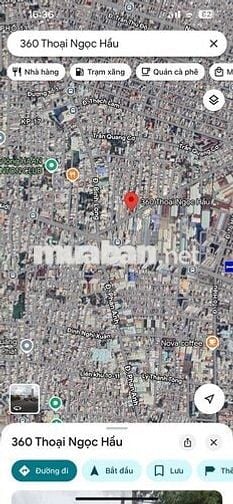 Bán lô Đất hẻm 360 , Thoại Ngọc Hầu , Đường 7m trung tâm tân Phú