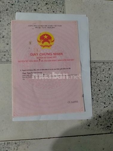 Cần bán gấp lô đất thổ cư khu phố 4 thị trấn Đông Thành Đức Huệ LongAn