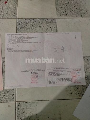 Cần bán gấp lô đất thổ cư khu phố 4 thị trấn Đông Thành Đức Huệ LongAn