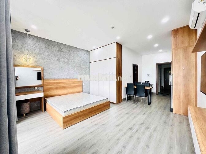 căn studio siêu rộng khu hoà xuân full nội thất