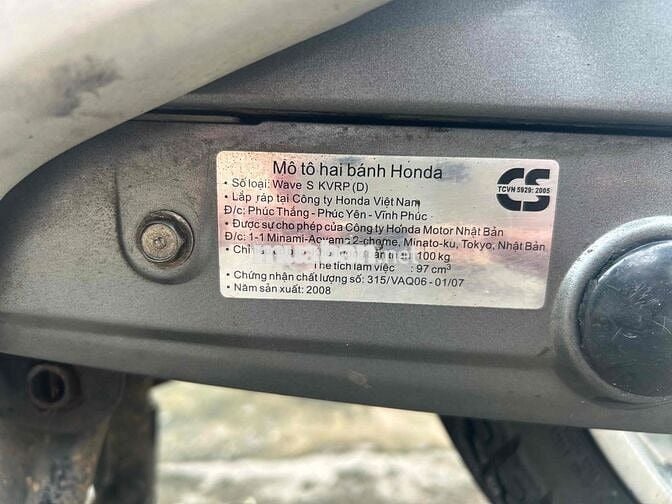 Honda wave S zin nguyên con chính chủ