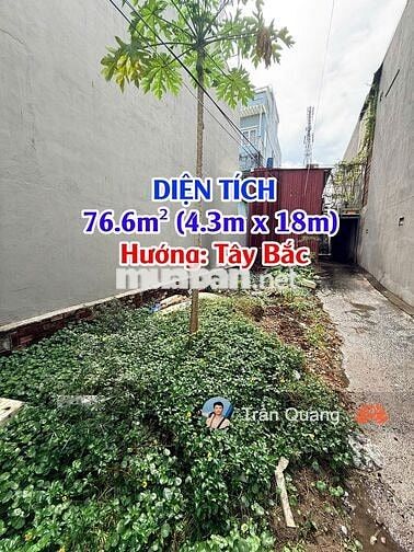 BÁN ĐẤT HẺM XE HƠI ĐƯỜNG 22, LINH ĐÔNG – 76.6M² – GIÁ 5.2 TỶ