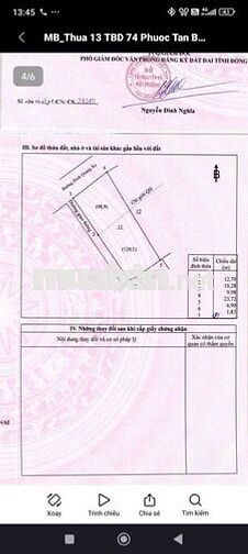 Cần bán đất MT Đinh Quang Ân - Phước Tân , Biên hoà