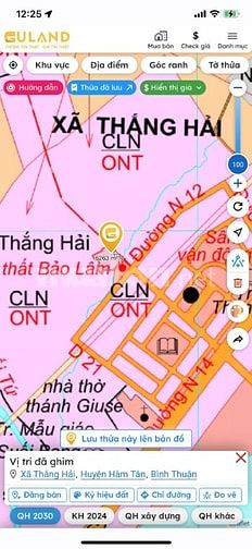 6224m2 - 70m mặt tiền - đường nhựa 15m - khu CN Thắng Hải - QH đất ở