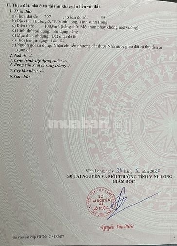 Đất khu dân cư Minh Linh cần bán