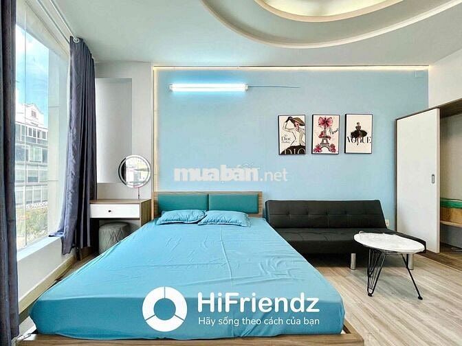 ✨CHO THUÊ CĂN HỘ 1PN TÁCH BẾP BAN CÔNG, RỘNG 40M2, MẶT TIỀN, CẦU NVC