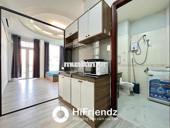 ✨CHO THUÊ CĂN HỘ 1PN TÁCH BẾP BAN CÔNG, RỘNG 40M2, MẶT TIỀN, CẦU NVC