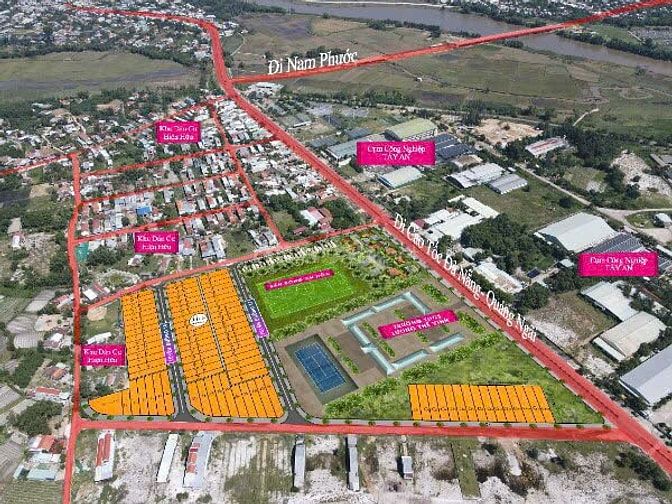 Bán đất nền 203m2 (7x29m) đường T8 cụm KCN Tây An -Duy Xuyên -Đà Nẵng