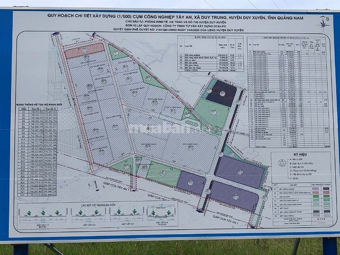 Bán đất nền 203m2 (7x29m) đường T8 cụm KCN Tây An -Duy Xuyên -Đà Nẵng