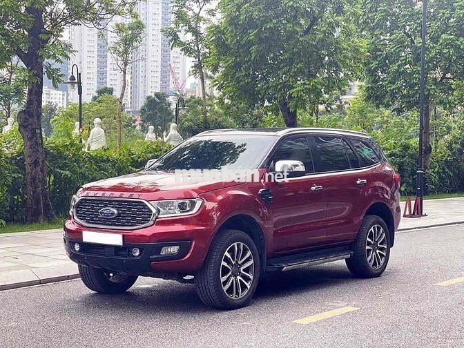 Ford Everest Titanium 2.0L 4x4 sx 2021 màu đỏ
