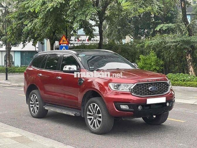 Ford Everest Titanium 2.0L 4x4 sx 2021 màu đỏ