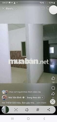 HẠ THEM 500 triệu. Bán gấp nhà mê lững. Mặt tiền an hải
