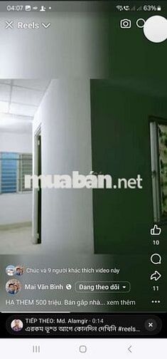HẠ THEM 500 triệu. Bán gấp nhà mê lững. Mặt tiền an hải