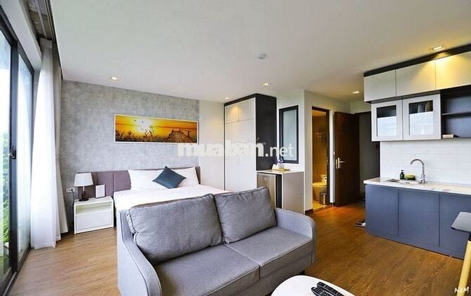 Cho Thuê Căn Hộ Dịch Vụ Studio Cao Cấp 35m² Âu Cơ Tây Hồ Hà Nội