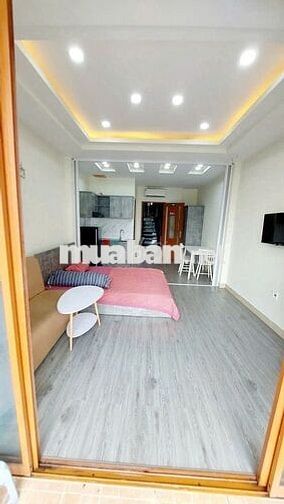 1PN RỘNG 40M2 - UNG VĂN KHIÊM,P25,BÌNH THẠNH - BAN CONG,FULL NỘI THẤT