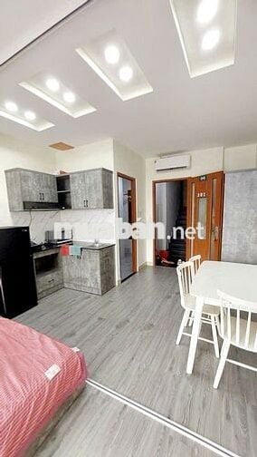 1PN RỘNG 40M2 - UNG VĂN KHIÊM,P25,BÌNH THẠNH - BAN CONG,FULL NỘI THẤT