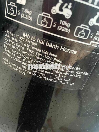 SH160i đời 2025 odo 5000km