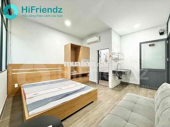 PHÒNG STUDIO - FULL NỘI THẤT - THANG MÁY - K300