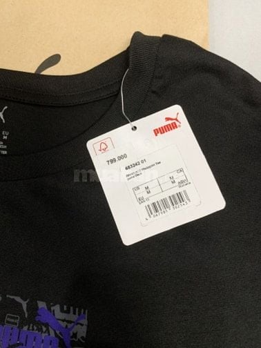 Áo thun Puma chính hãng hoạ tiết unisex
