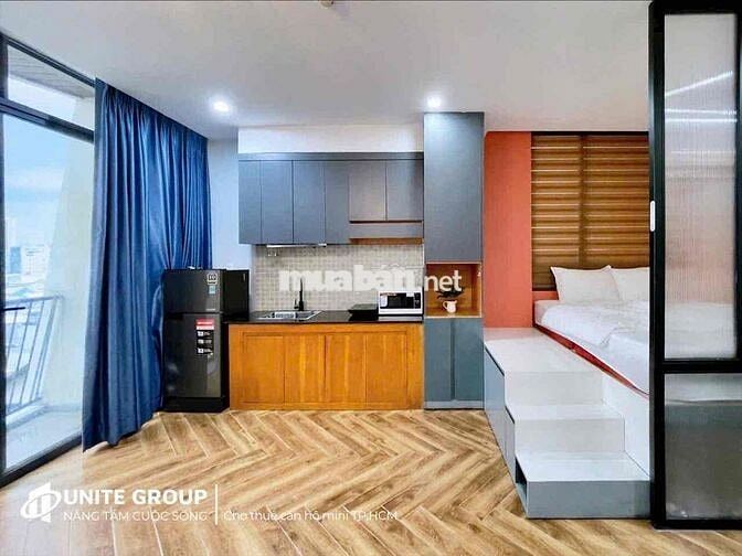 Căn hộ 1PN ban công đón nắng ngay Lê Quang Định gần chợ Bà Chiểu