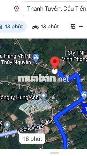 Bán lô đất Thanh Tuyền, Dầu Tiếng, Bình Dương. Nay Thanh An, HCM