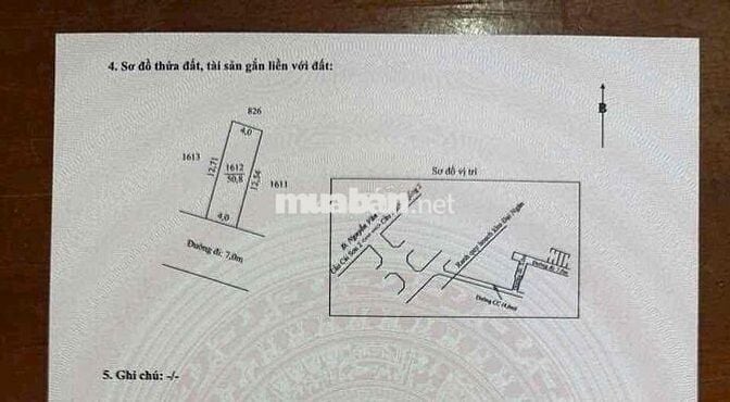 Nền đẹp thổ cư hẻm 388Z lộ 7m giá 2,35 tỷ