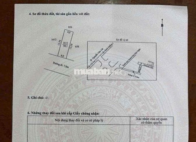 Nền đẹp thổ cư hẻm 388Z lộ 7m giá 2,35 tỷ