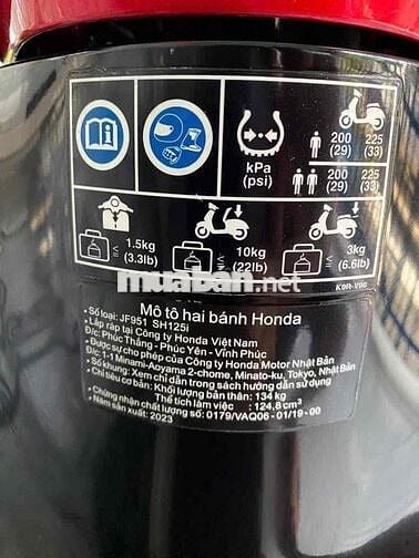 SH 125 ABS + BS đấu giá 98889