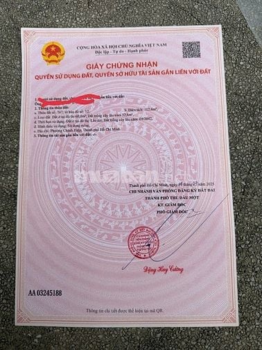 BÁN NHÀ 1T/1L DX 069 NHÀ MỚI 100% TẶNG FUL NỘI THẤT CAO CẤP