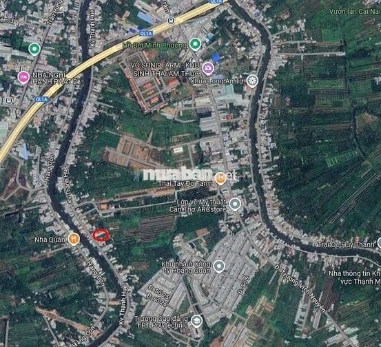 Bán đất TC Đường Sông Cái Răng Bé, KV Thạnh Huề gần bến xe mới Cần Thơ
