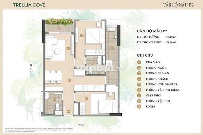 Bán căn 2PN trelia cove mua trực tiếp CĐT Nam Long giá chỉ từ 5tỷ .