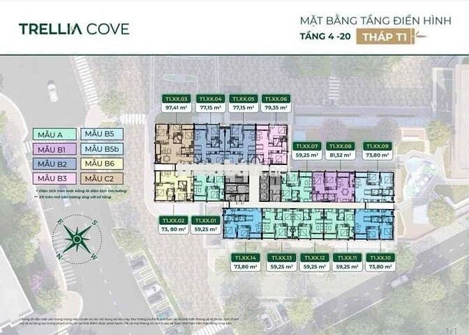 Bán căn 2PN trelia cove mua trực tiếp CĐT Nam Long giá chỉ từ 5tỷ .