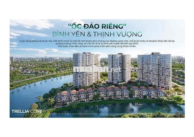 Bán căn 2PN trelia cove mua trực tiếp CĐT Nam Long giá chỉ từ 5tỷ .