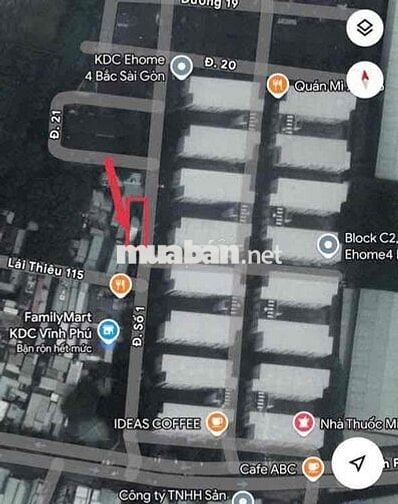 Bán Lô Đất Vĩnh Phú Ngay EHome4 buôn Bán Kinh Doanh Víp