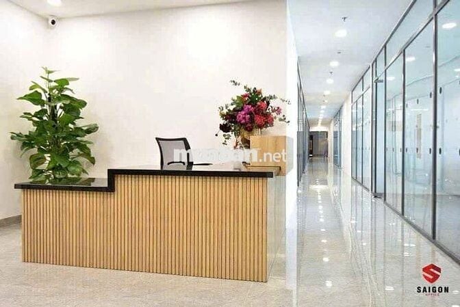 Cho thuê văn phòng có lễ tân - rộng rãi - thuận tiện di chuyển q4,1,8