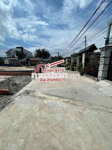 Đất 4x15m Shr đg 6m Vị Trí Đẹp gần Bệnh Viện Thị Trấn Hóc Môn