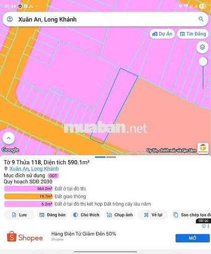 Bán đats mặt tiền đường Nguyễn Tri Phương, P.Xuân An, Long Khánh