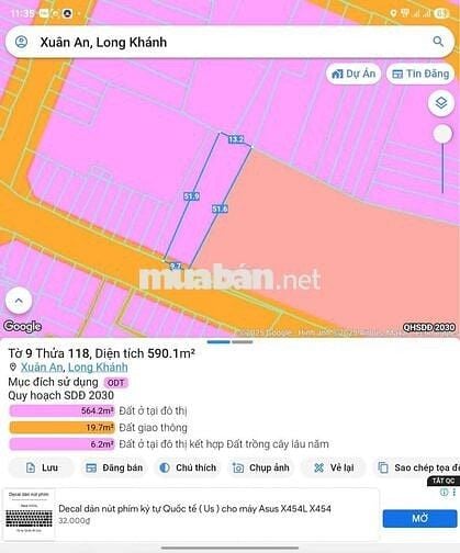 Bán đats mặt tiền đường Nguyễn Tri Phương, P.Xuân An, Long Khánh
