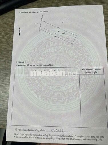 ĐẤT SỔ RIÊNG 261m hẻm 262 Bùi Thị Xuân gần chợ Tân Bình