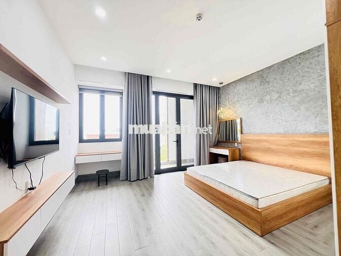 căn studio siêu rộng khu hoà xuân full nội thất