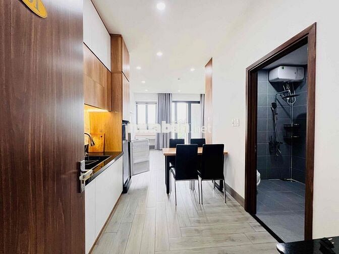 căn studio siêu rộng khu hoà xuân full nội thất