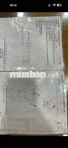 Bán 135m2, đất mặt tiền khu dân cư. kênh học trò - Xã Thanh Phú